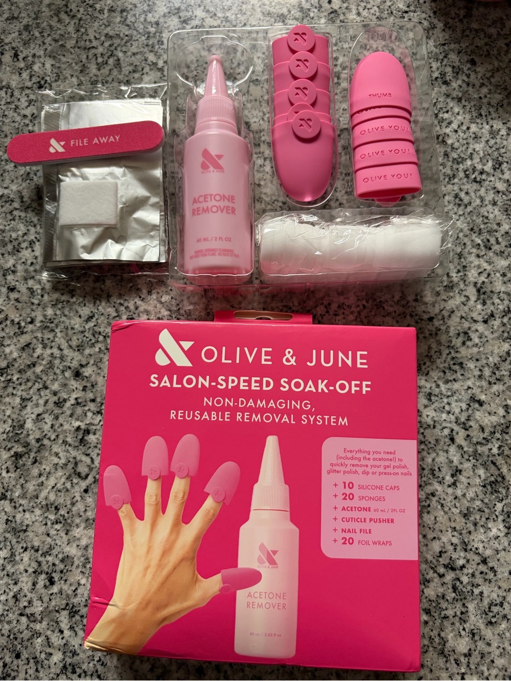 Olive & June Salon-Speed Soak-Off Nail Removal Kit